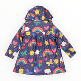 Korango - Spring Rainbow Raincoat - Navy