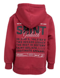 St Goliath - Upside Hoodie - Red