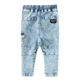 Cracked Soda - CS Detailed Pocket Jeans- Blue Denim