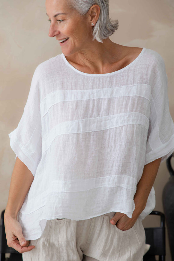 The Italian Cartel - Melfi Top - White