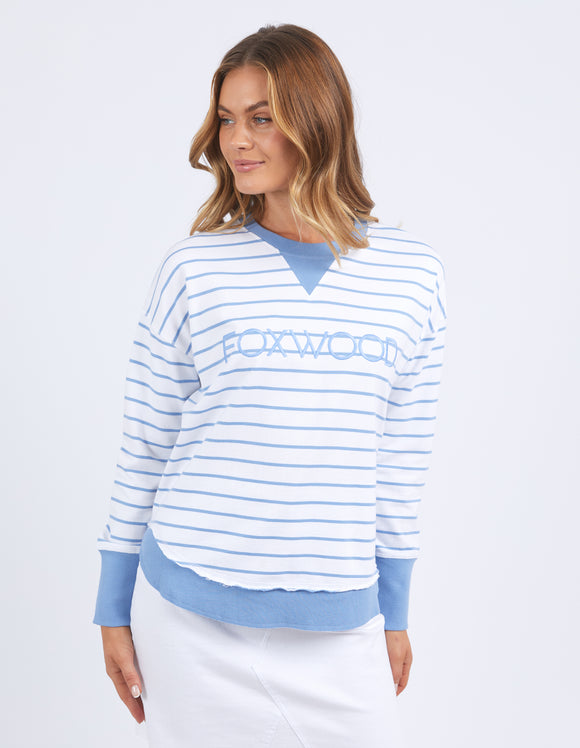 Foxwood - Simplified Crew - Blue Stripe