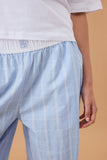 Ceres Life - The Lounge Pant - Blue Faint Check