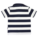 Korango - Striped Polo - Navy Stripe