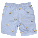 Korango - Embroidered Truck Chambray Shorts - Light