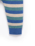 Purebaby - Knitted Leggings - Duck Egg Stripe