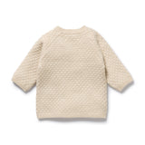 Wilson & Frenchy - Cream Organic Knitted Bubble Kimono Cardigan