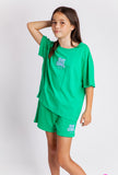 Eve Girl - Sports Club Fleece Shorts - Green