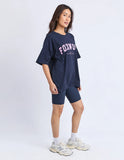Foxwood - Interval Crew - Navy / Neon Pink