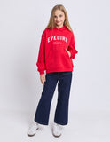 Eve Girl - Performance Hoodie - Red & White