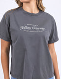 Foxwood - Line Tee - Charcoal