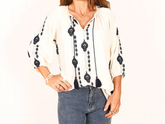 Love Lola - Dahlia Top - Santorini