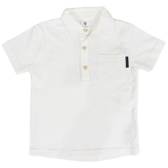 Korango - Cotton Stretch Polo - White
