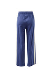 Ceres Life - Gigi Wide Leg Terry Trackpant - Washed Navy Side Stripe