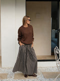 Ceres Life - Sage Chunky Knit Crew - Chocolate