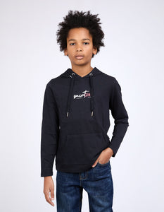 St Goliath - Signature Hoodie Tee - Washed Black