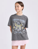 Eve Girl - Chasing The Sun Tee - Charcoal