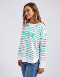 Foxwood - Simplified Stripe Crew - Green