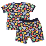 Korango - Cotton PJ’s Flower Print - Navy