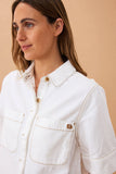 Ceres Life - Noa Short Sleeve Shirt - Fresh Ecru