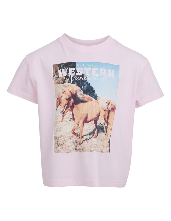 Eve Girl - Western Tee - Pink