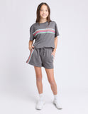 Eve Girl - Retro Fleece Shorts - Charcoal