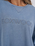 Foxwood - Simplified Crew - Washed Blue