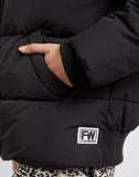 Foxwood - Sporty Puffa Jacket - Black