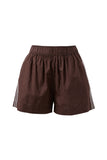 Ceres Life - Mila Shorts - Chocolate Side Stripe