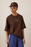 Ceres Life - Luna Relaxed Tee - Chocolate/Ceres Script