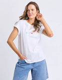 Foxwood - Confetti Tee - White