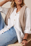 Ceres Life - Peta Oversized Shirt - White