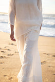 Eadie Lifestyle - Arana Linen Pants - Off White