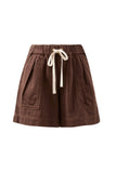 Ceres Life - Darcy Relaxed Everday Short - Chocolate
