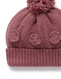 Purebaby - Crochet Flower Beanie - Toadstool Melange