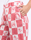 Foxwood - Biarittz Pant - Crimson Print