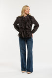 Urban Luxury - Chiffon Blouse - Chocolate