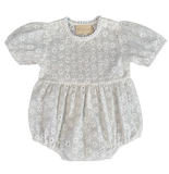 Rai & Co - Eliza Embroidered Romper - White