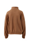 Ceres Life - Freya Zip Thru Sweat - Toffee
