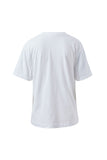 Ceres Life - Stevie Slouchy Tee - White / Chili Red Varsity