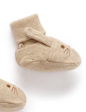 Purebaby - Bunny Bootie - Mushroom Melange