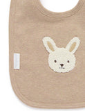 Purebaby - Bunny Bib - Mushroom Melange