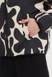 Tirelli - Reversible Print Puffer Jacket - Black/Cream Print