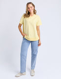 Foxwood - Farrah Short Sleeve Tee - Lemon