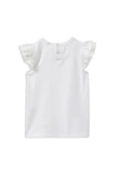 Milky - White Broderie Frill Tee