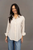 Humidity - Nala Stripe Shirt - Sand Stripe