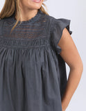 Foxwood - Adelyn Top - Charcoal