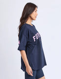 Foxwood - Interval Crew - Navy / Neon Pink