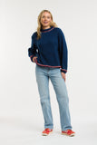 Urban Luxury - Jumper - Blue/Red/Beige