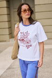 Ceres Life - Stevie Slouchy Tee - White / Ceres Village