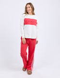 Foxwood - Simplified Tonal Crew - Red